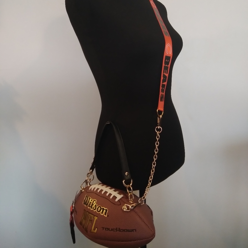 HANDMADE Football Purse (GO BEARS) 🏈 - Picture 7 of 17